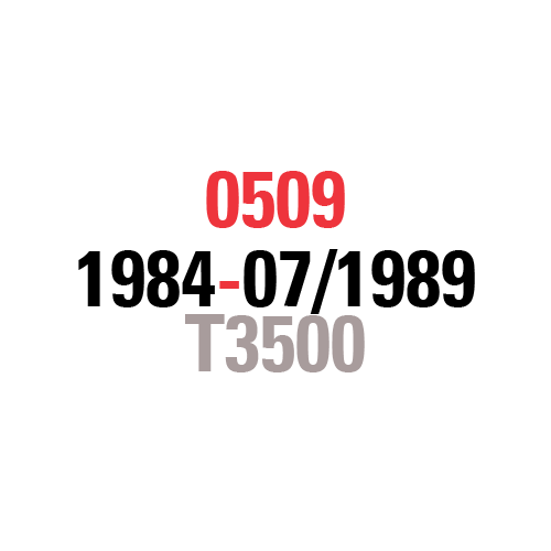 0509 1984-07/1989 T3500